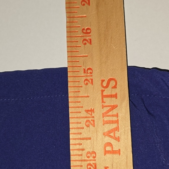 Chicos Zenergy Short Sleeve Full Zip Jacket Roll Tab Drawstring Sz 1 Blue Purple - Picture 9 of 10